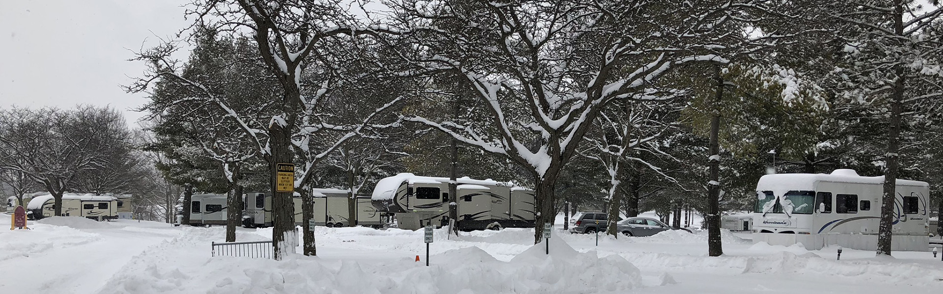 Camping Under Snow