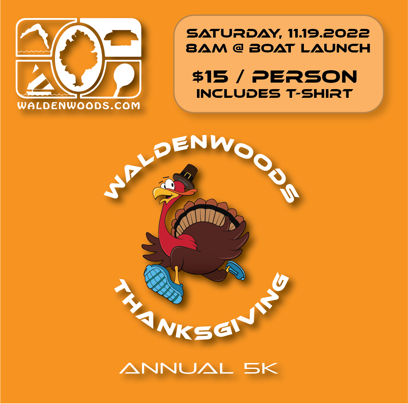 Thanksgiving Annual 5k Registration | Waldenwoods