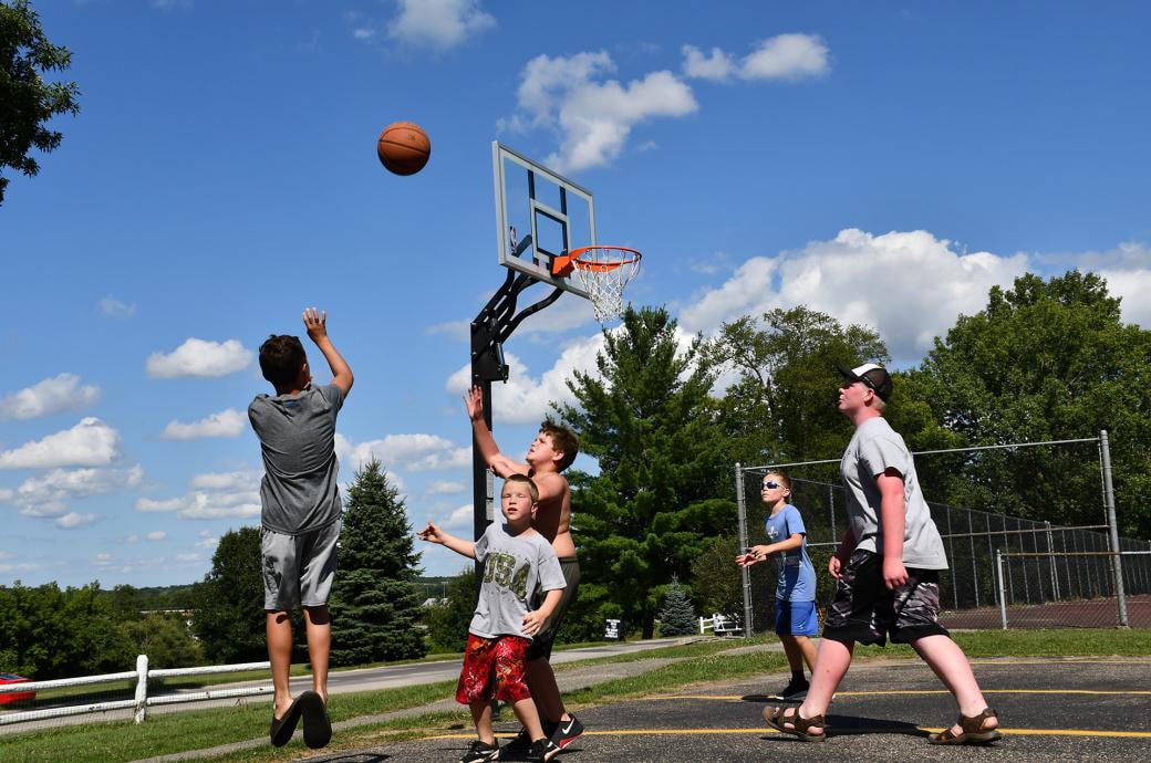 Basketball Activity at Waldenwoods Resort in Michigan