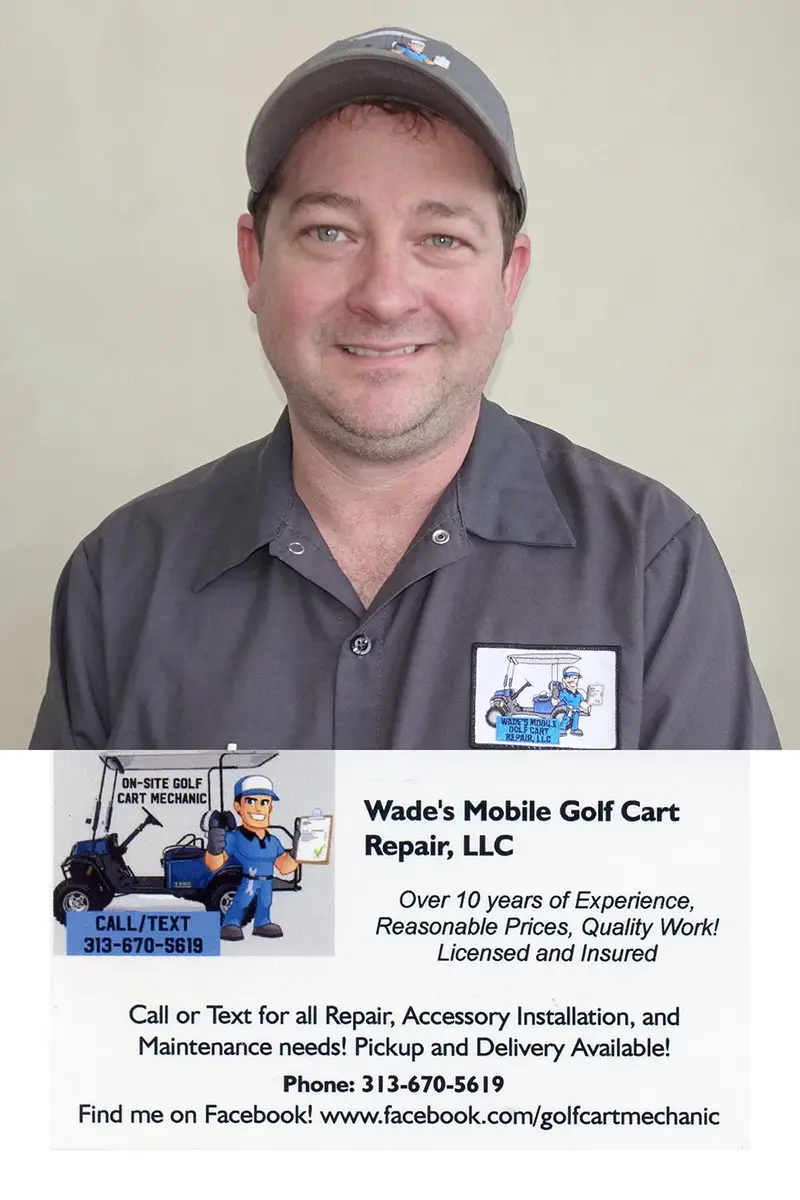 Wade's Mobile Golf Cart Repair Logo