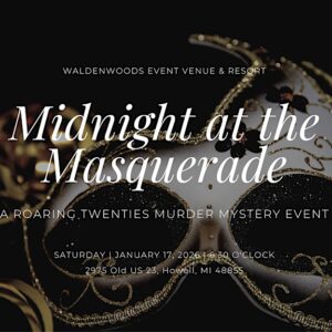 Midnight at the Masquerade - Aframe Cottage Weekend Getaway